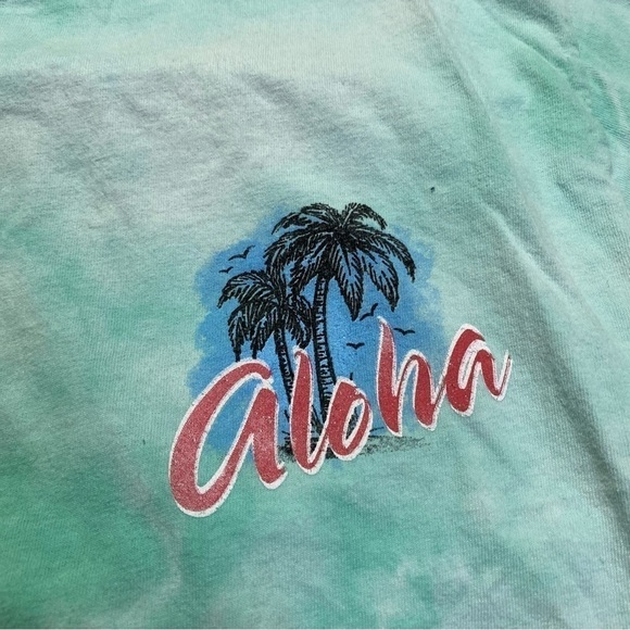 Disney Lilo & Stitch Aloha Hand Cropped the Dye Graphic T-Shirt, Small - Picture 4 of 6